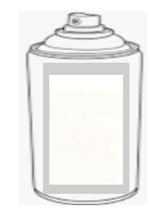 Aérosol Blanc brillant 400ml x 4