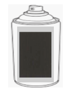 Aérosol Gris Charcoal MF 400ml x 4