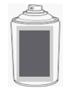 Aérosol Gris pierre MF 400ml x 4