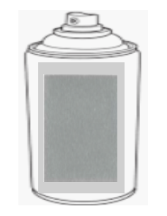 Aérosol Gris Silver mist MF 400ml x 4