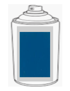 Aérosol Bleu Ford 400ml x 4
