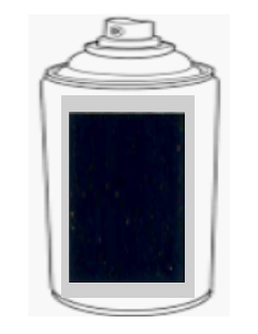 Aérosol Noir mat 400ml x 4