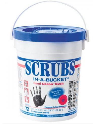 Lingettes Scrubs (Seau de 72 lingettes)