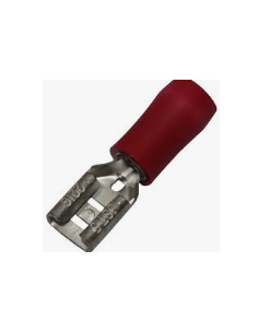 Cosse femelle plate rouge 6.3 x 0.8 (50)
