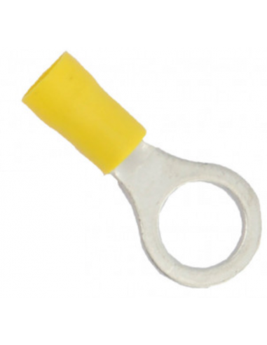 Cosse ronde M8 Jaune (Blister de 10)