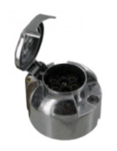 Fiche 7 pôles métal 12V 12N...