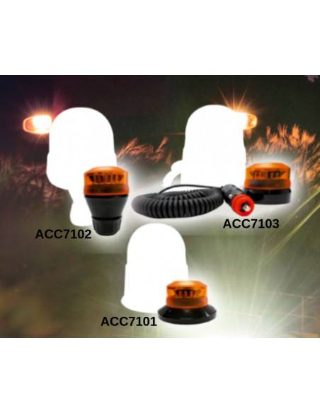 Micro gyrophare à Led aimanté