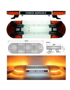 Rampe LED de signalisation magnétique sans fil
